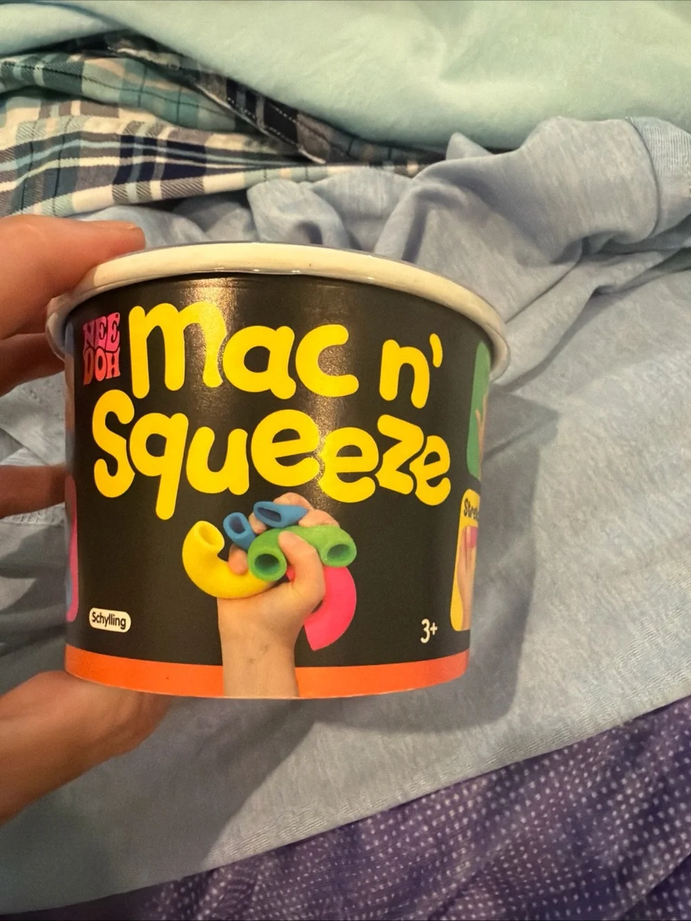 Nee Doh Mac n' Squeeze Play Set - Yellow, Blue, Pink, Green